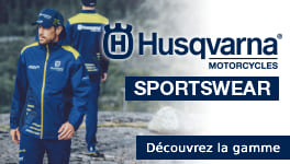 Tous le sportswear HUSQVARNA Motorcycles est disponible. Sweat, tshirt, veste, ...