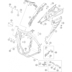 Cadre et boucle arrière HUSABERG 450 FE 2014