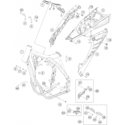 Cadre et boucle arrière HUSQVARNA 250/350 FC 2015