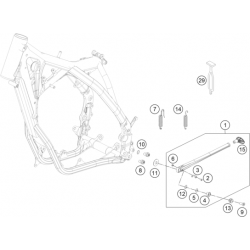 Béquille HUSQVARNA ENDURO 2T/4T TE/FE 2014/2016