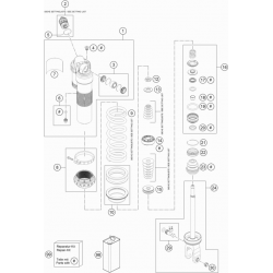 Amortisseur détaillé HUSQVARNA 450 FS 2017