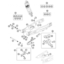 Bras oscillant HUSQVARNA 85 TC 17/14 19/16 2014