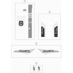 Adhésifs kit déco HUSQVARNA 450 FS 2016