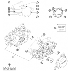 Carters moteur HUSABERG 125 TE 2013-2014