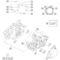 Carters moteur HUSQVARNA 125 TC/TE 2014-2015