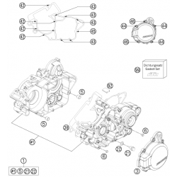 Carters moteur HUSQVARNA 125 TE 2016