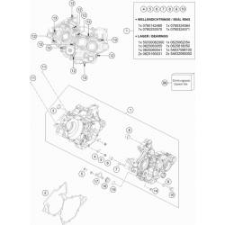 Carters moteur HUSQVARNA 125 TX 2017