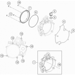 Carter d'embrayage HUSQVARNA 50 TC 2017