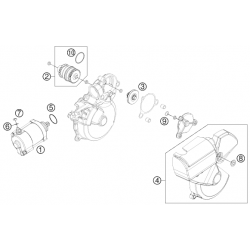 Démarreur électrique HUSABERG 250/300 TE 2013-2014 HUSQVARNA 250/300 TE 2014