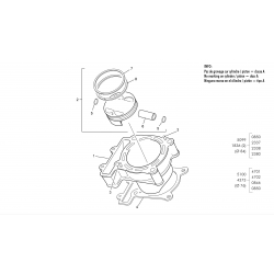 Cylindre et piston SHERCO 250 SEF-R 4T 2014