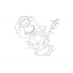 Cylindre et piston SHERCO 450 SEF-R 4T / FACTORY / SIX DAYS 2016