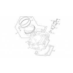 Cylindre et piston SHERCO 450 SEF-R 4T 2017