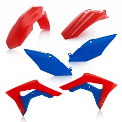 Kit plastiques complet HONDA CRF-R 450'17 / 250'18 - Rouge / Bleu 