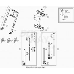 Fourche et tés de fourche BETA 300 X-TRAINER 2021 