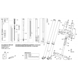 Fourche SHERCO 450 SEF FACTORY 4T 2021 