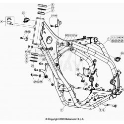 Cadre, chassis BETA 350 RR 4T RACING 2020 