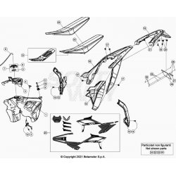 Coque arrière, reservoir, selle et kit déco BETA 480 RR 4T 2022 