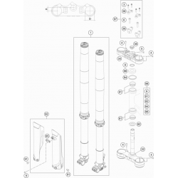 Fourche et Tés GASGAS 250 EC 2021 