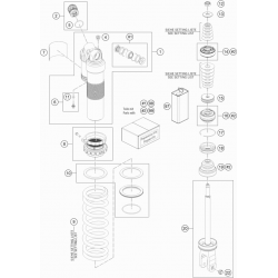 Amortisseur détaillé GASGAS 250 MC-F 4T 2021 