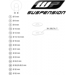 Pièces de réglages de suspensions WP HUSQVARNA 85 TC 19/16 2T 2021 