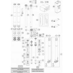 Fourche détaillée HUSQVARNA FC 350 4T 2022 