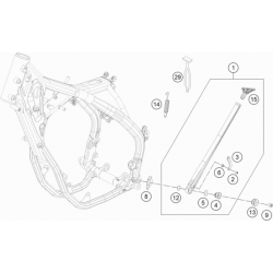 Béquille HUSQVARNA 501 FE 4T 2022 