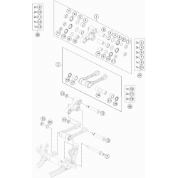 Biellettes suspension HUSQVARNA 501 FE 4T 2022 