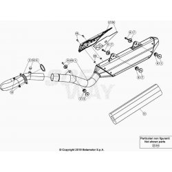 Échappement et silencieux BETA 480 RR 4T 2022 