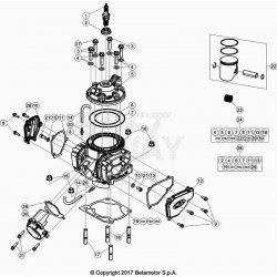 Cylindre et kit piston BETA 250 RR 2T 2023 