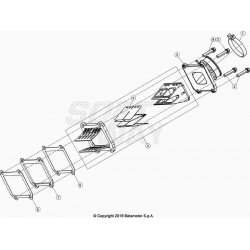 Boîte à clapets et pipe d'admission BETA 300 RR 2T 2023 