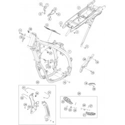 Cadre et boucle arrière HUSQVARNA FC 250 4T 2023 