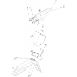 Garde-boue HUSQVARNA FC 250 4T 2023 