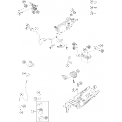 Batterie et faisceau électrique HUSQVARNA FC 250 4T 2023 