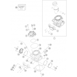 Cylindre et culasse GASGAS 250 EC 2023 