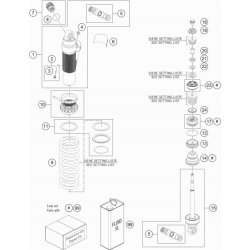 Amortisseur détaillé GASGAS 85 MC 19/16 2T 2022 