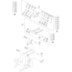 Biellettes suspension GASGAS 250 MC 2T 2023 