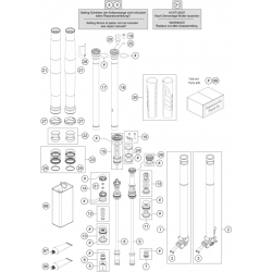 Fourche détaillée GASGAS 450 MC-F 4T 2023 