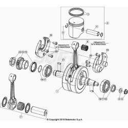 Vilebrequin et bielle BETA 200 RR 2T RACING 2023 