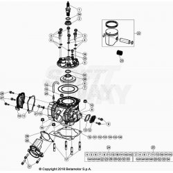 Cylindre et kit piston BETA 200 RR 2T RACING 2023 