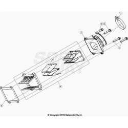 Boîte à clapets et pipe d'admission BETA 250 RR 2T RACING 2023 