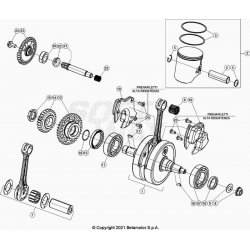 Vilebrequin et bielle BETA 250 RR 2T RACING 2023 