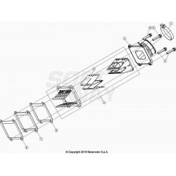 Boîte à clapets et pipe d'admission BETA 300 RR 2T 2023 