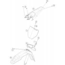 Garde-boue HUSQVARNA FC 450 2024 