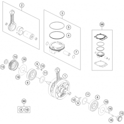 Piston et vilebrequin HUSQVARNA FE 450 2024 