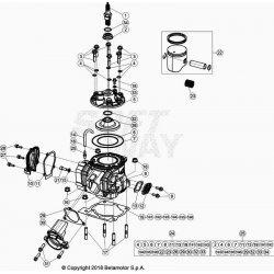 Cylindre et kit piston BETA 200 RR 2T 2024 