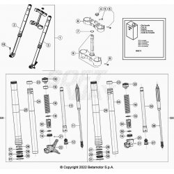 Fourche et tés de fourche BETA 250 RR 2T 2024 