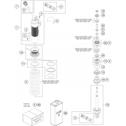 Amortisseur détaillé GASGAS 85 MC 19/16 2T 2024 