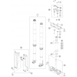 Fourche et Tés GASGAS 125 MC 2T 2024 