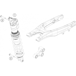 Amortisseur complet GASGAS 125 MC 2T 2024 