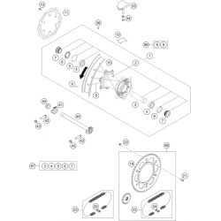 Roue arrière GASGAS 125 MC 2T 2024 